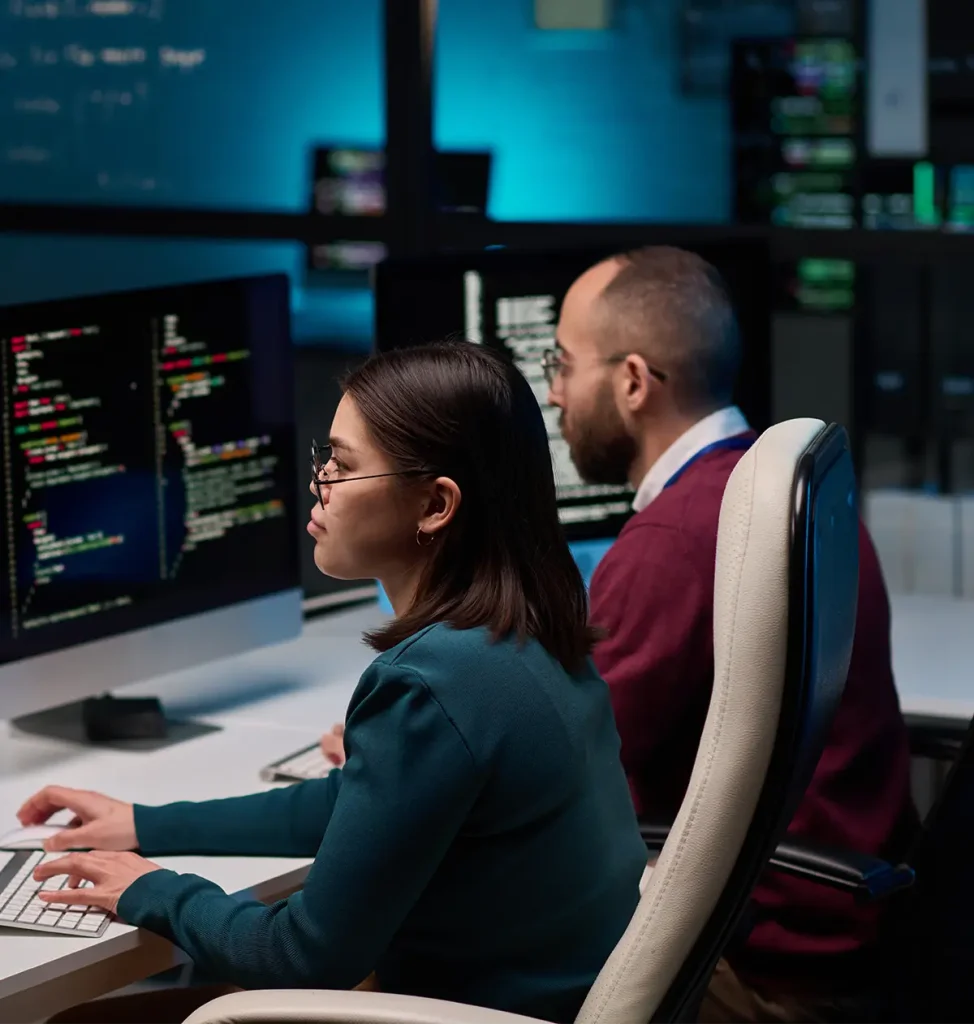 cybersecurity team working on penetration testing